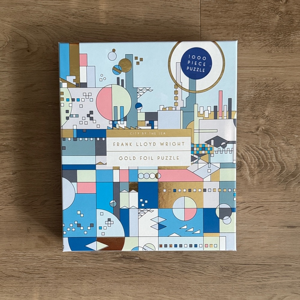 Frank Lloyd Wright Gold Foil Puzzle